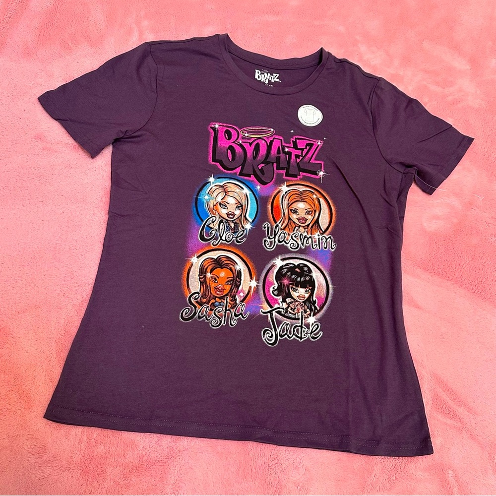 BRATZ dark purple graphic tee NWOT